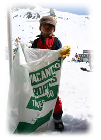 Kid helping with the clean up